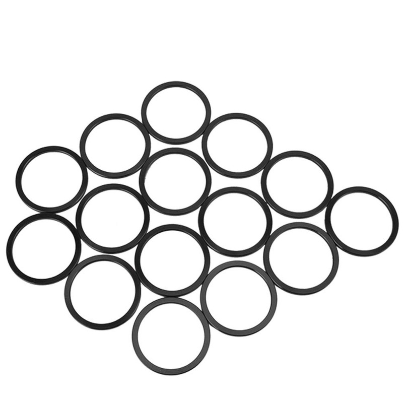 QANYEGN 15Pcs Aluminum Alloy Bicycle Washer, Bicycle Bottom Bracket Spacer,
