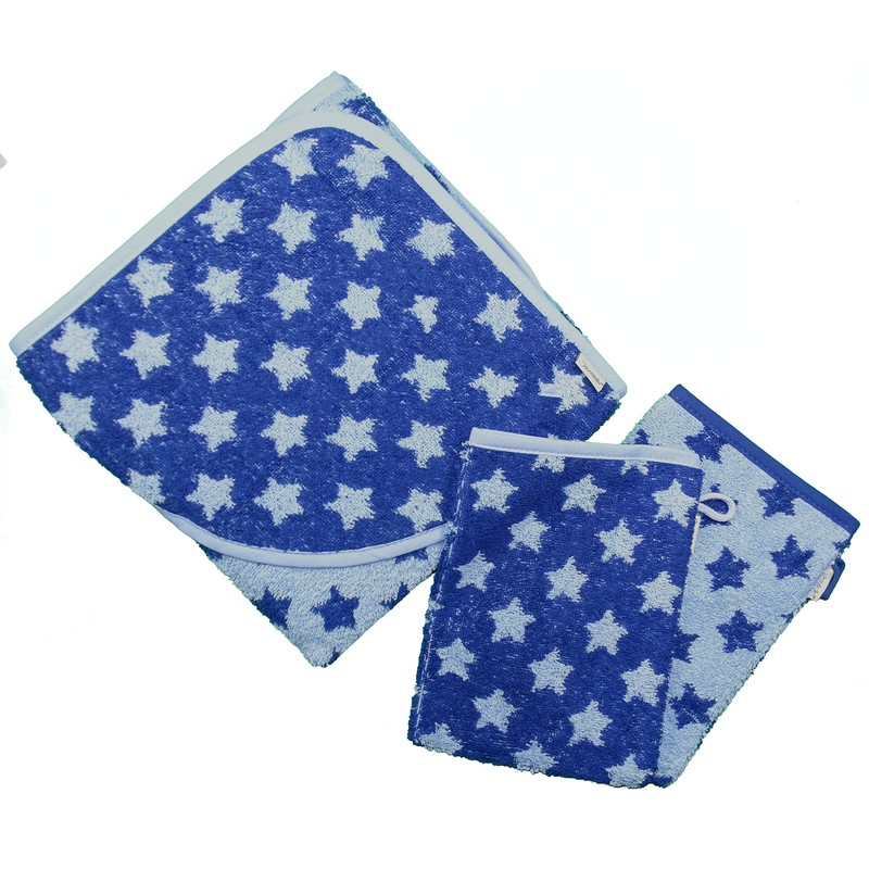 Sterntaler 7101692 Hooded Bath Towel Stars 80 x 80 cm