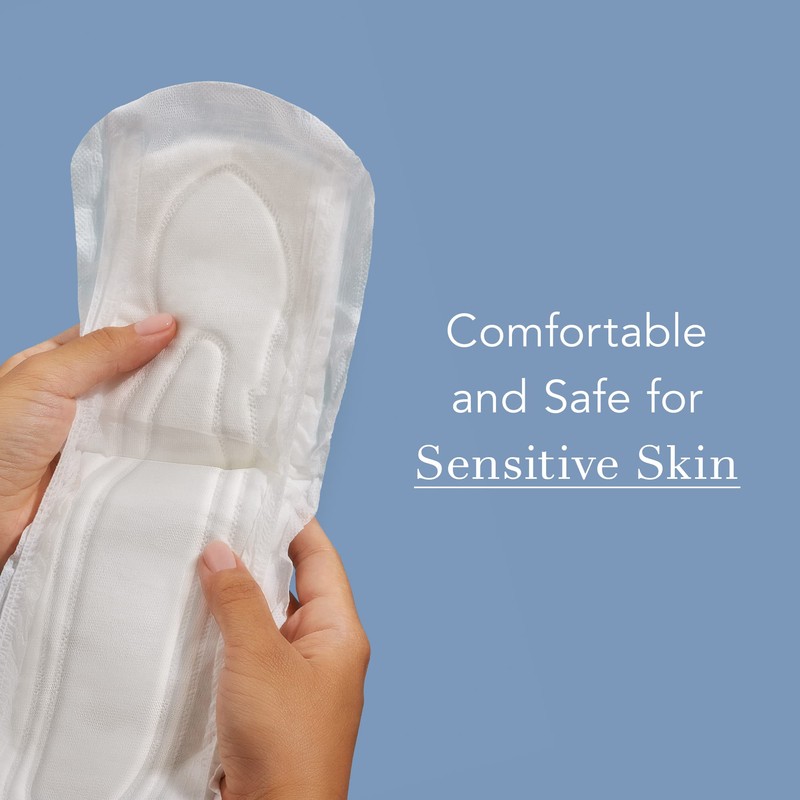 Rael Incontinence Pads for Women, Organic Cotton Cover, Postpartum Essential,