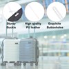 PATIKIL 50 PCS PVC Luggage Loop Strap Bag Tag Group