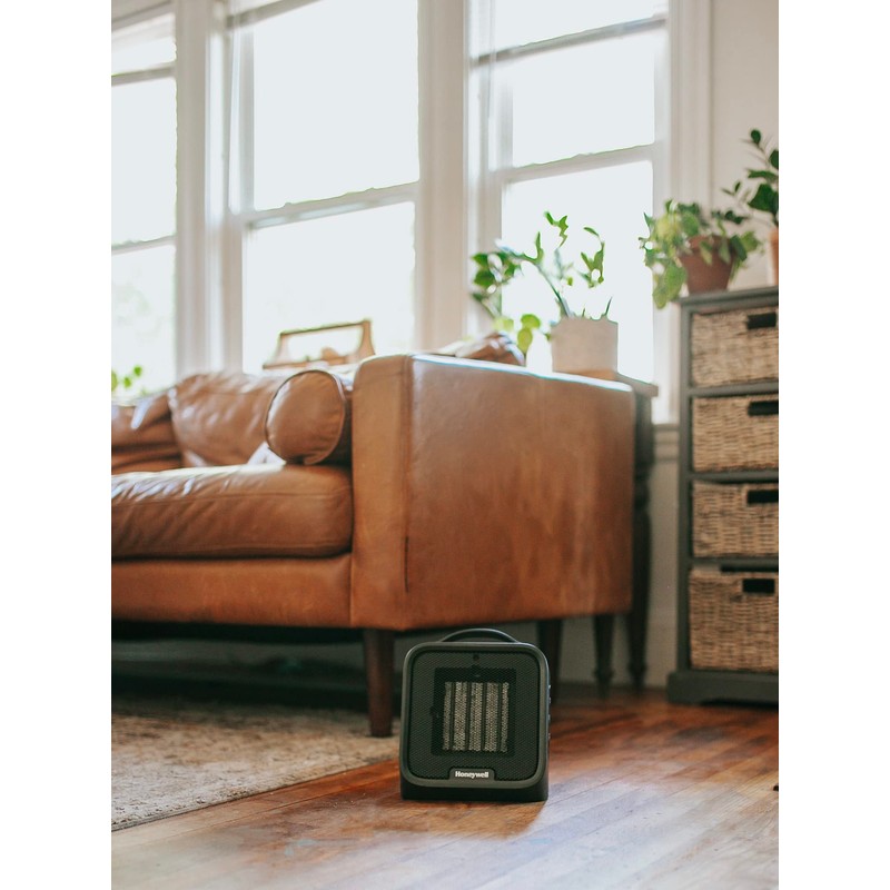 Honeywell UberHeat Plus Ceramic Space Heater for Small Rooms, Black