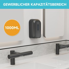 AIKE AK1226S Automatic Soap Dispenser Wall-Mounted, Tamper-proof Design for Public Areas, 1000 ml