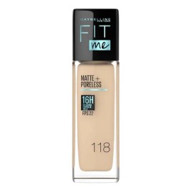 Base Maquillaje Lquida Fit Me Matte control brillo 16h 30ML Maybelline                                                                                