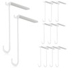 Yinkin 12 Pcs Patio Hook Flat 3 x 8 Inch