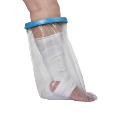 Med-Aid Premium Quality 100% Waterproof Cast Cover/Bandage Protector - Short & Wide Leg Cover for Adults - 03 (US Brand)