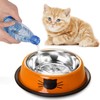FANWINKJ 2 Pieces Stainless Steel Cat Bowl Set, Non-Slip Feeding