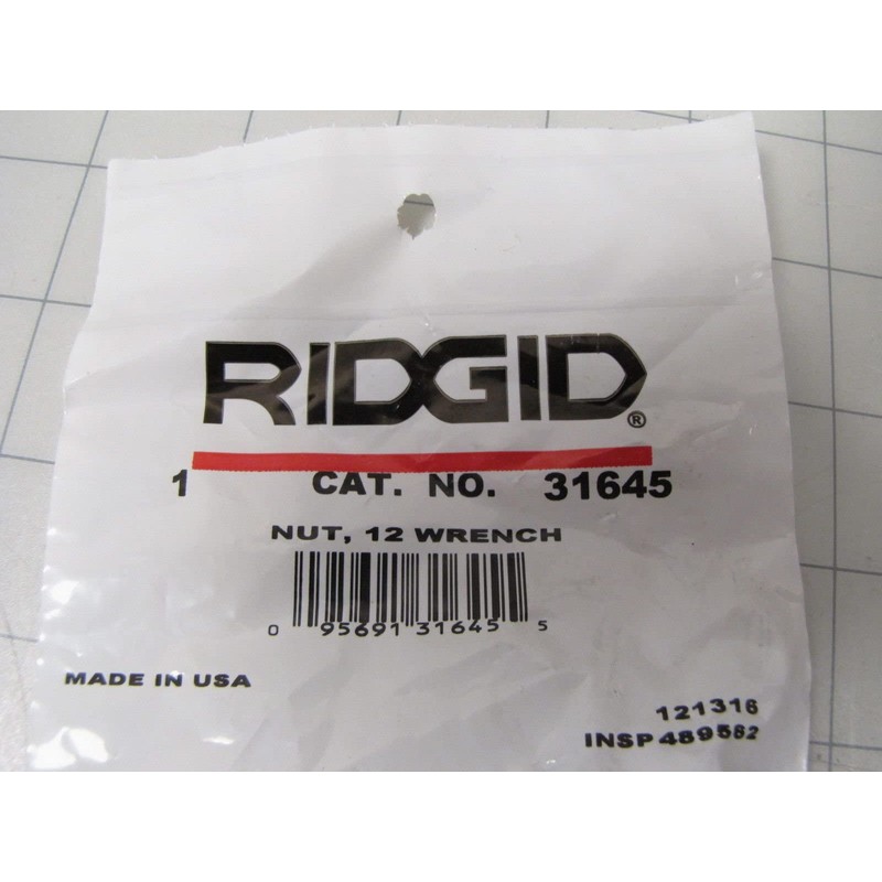 Rigid D-1331 Nut F/12 31645