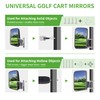 10L0L Golf Cart Folding Side Mirror and Panoramic Rear View