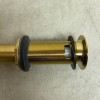 SIGNATURE HARDWARE EXTENDED PRESS TYPE POP UP BATHROOM DRAIN OVERFLOW