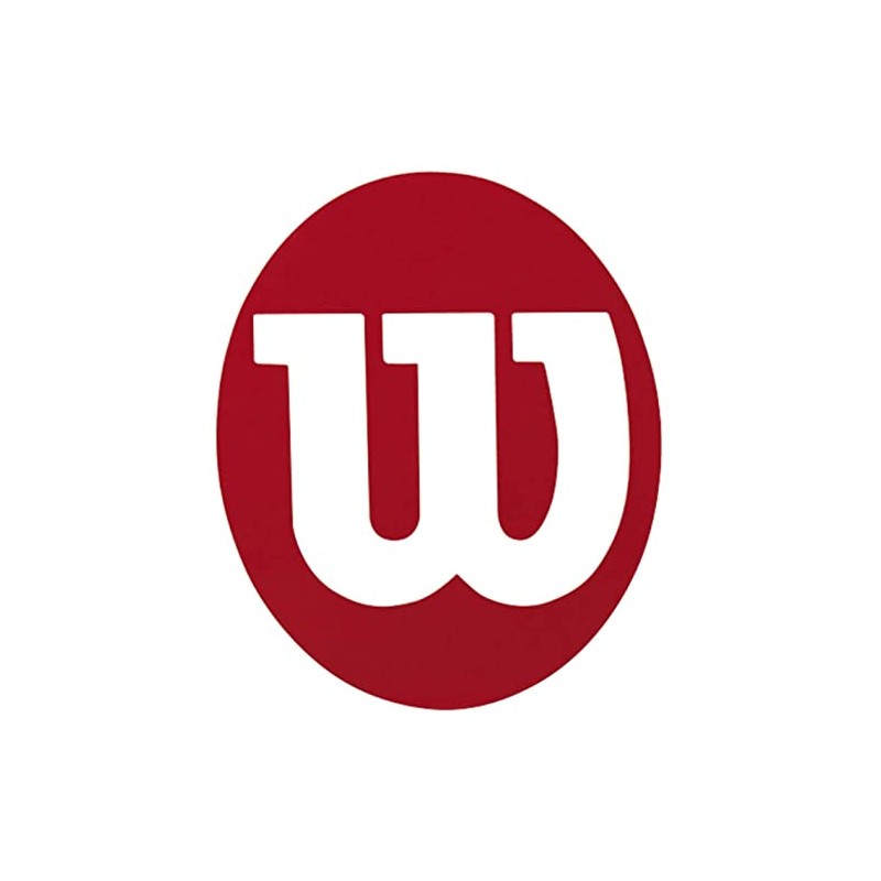Wilson Logo Stencil for Unisex Tennis Racquets - Adult, Red,