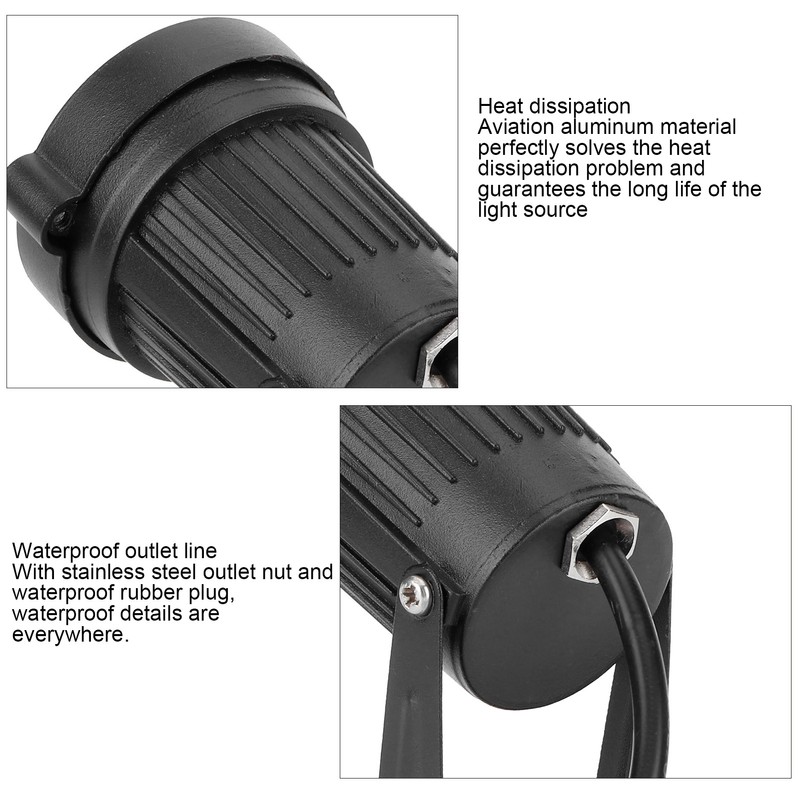 4PCS Waterproof Outdoor Spotlights LED Landscape Light DC12V for Driveway