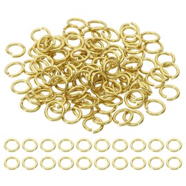 PATIKIL 12mm Open Jump Rings, 100Pcs Solid Copper Round Ring Charm Loops Connectors for Jewelry Making Crystal Garland Necklaces Earrings Keychains Craft DIY, Copper