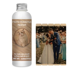 1DFAUL 200g Photo Transfer Medium Gel, Gel Medium for Photo Transfer, to Wood & Other Hard Surfaces, Decorating Furniture, Family Activities DIY Crafts (7.05 OZ)