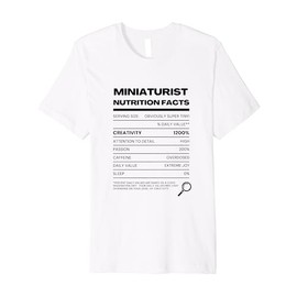Funny Miniaturist Gift for Miniature Portrait Model Artist Premium T-Shirt