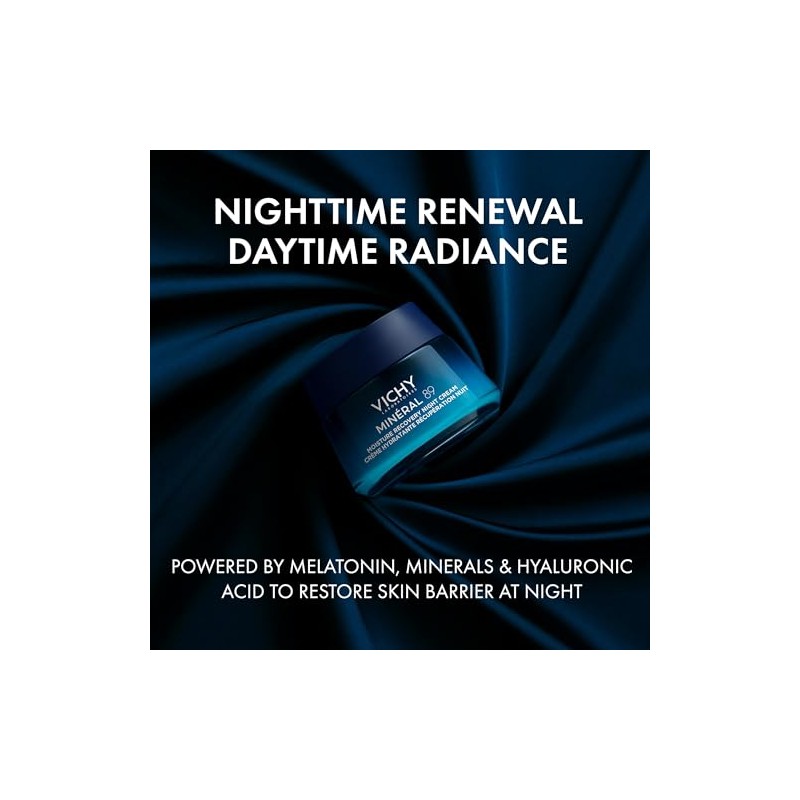 Vichy Minéral 89 Crema Recuperadora De Noche con Melatonina Pura