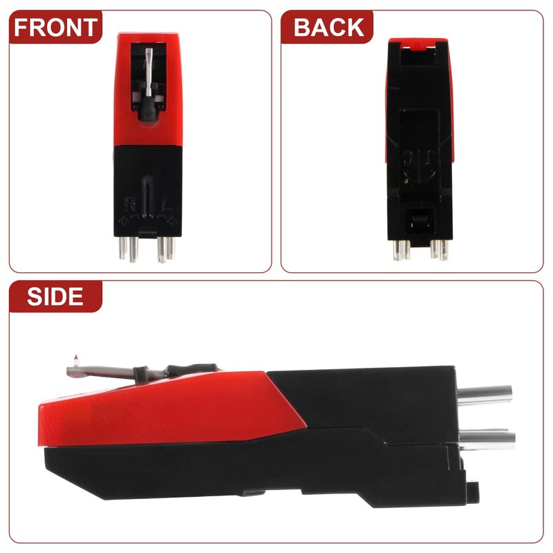 3pcs Universal Record Player Cartridge, Vinyl Turntable Cartridges Replacement Diamond