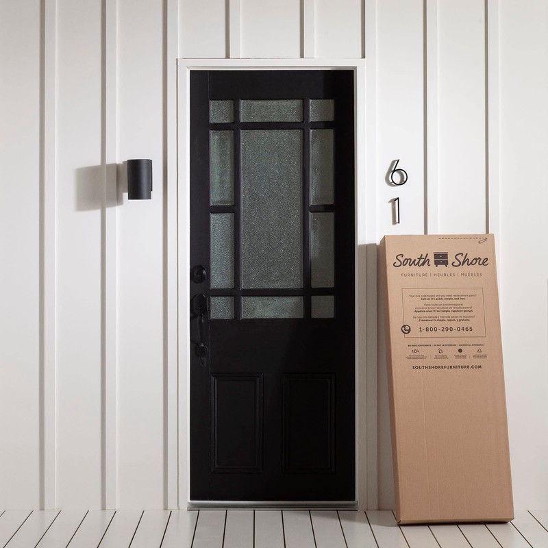 South Shore Small Wood Desk (Solid Black)