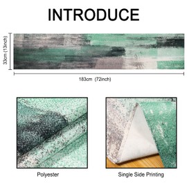 Table Runner Modern Living Room Table Runner Mint Green Table Runner Outdoor Weatherproof Table Runner Summer Mint Green Grey Country House Style Table Decoration Tablecloth for Weddings Events