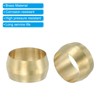 PATIKIL 10mm ID Brass Compression Sleeves, 40 Pieces Brass Compression