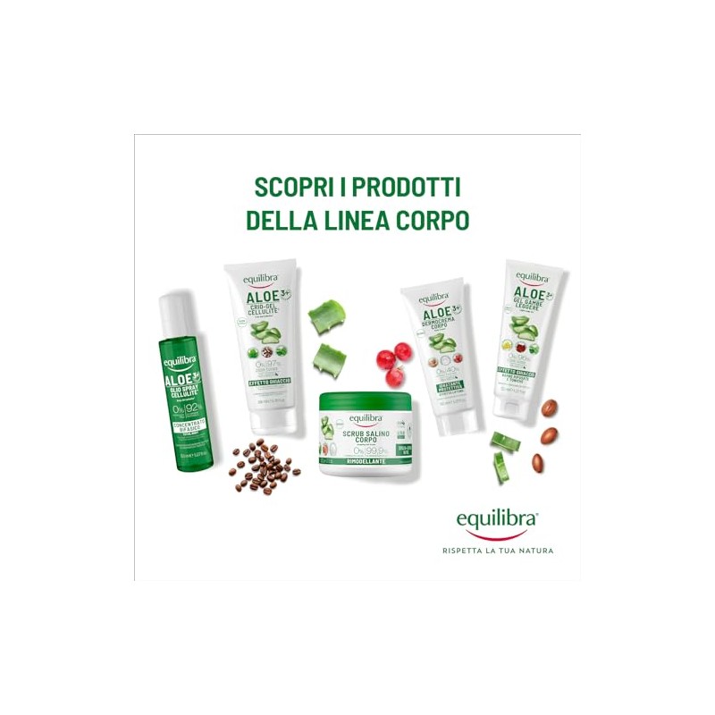 Aloe Crema Corpo Nutriente, Protettiva, Tonificante Equilibra