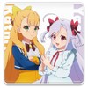 TV Anime "World Dyster" Acrylic Coaster B (Katrina & Yake)