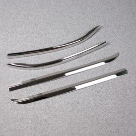 Beautost Fit for Toyota Highlander 2020 2021 2022 2023 2024 2025 2026 Front+Rear Bumper Corner Protection Cover Trims Stainless Steel