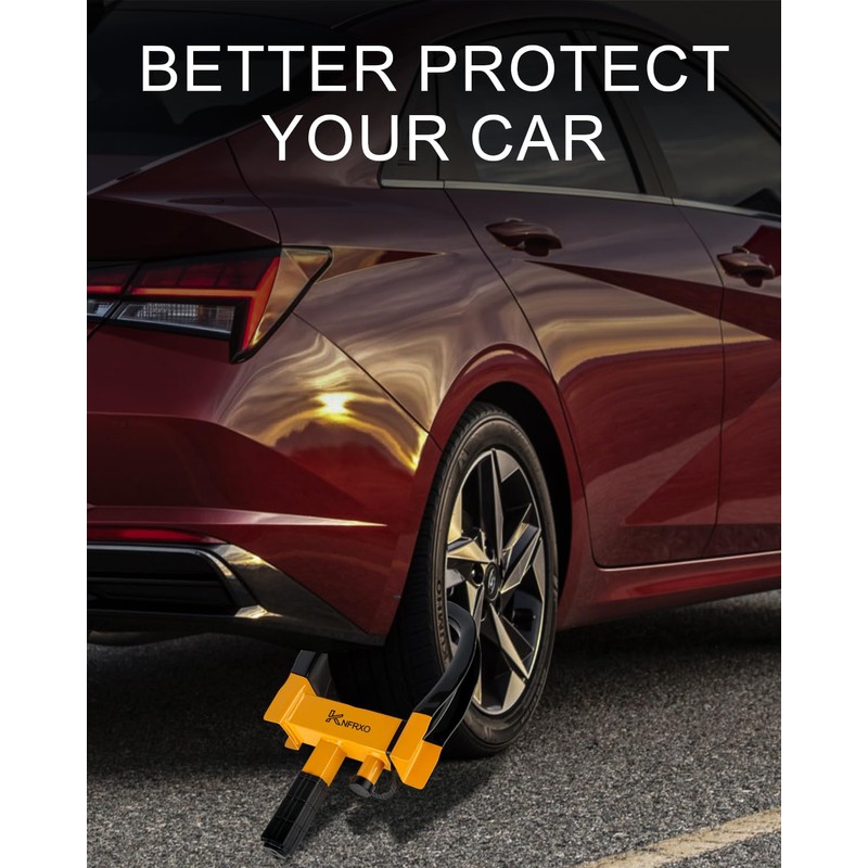 KNFRXO Trailer Security Adjustable Tire Lock 2PK Anti Theft Wheel