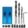 14Pcs Oblique Drill Hole Locator Set 15° Angle Durable Woodworking