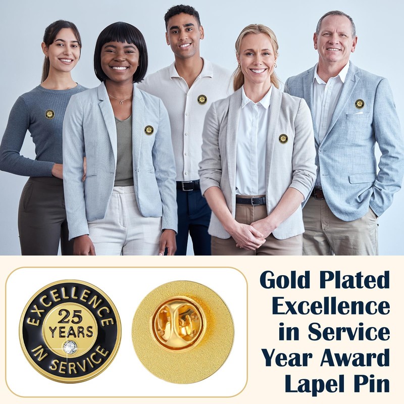 Ferreve 50 Pcs Year of Service Pin Employee Excellence Award