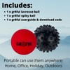 gr8ful® Lacrosse & Spiky Massage Ball Set - Fab for