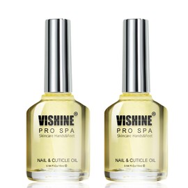Vishine Cuticle Gel for Nails, 2 x 16 ml Cuticle Care Strengthener Oil, Repair for Damaged Nails, Moisturising to Promote Nail Growth