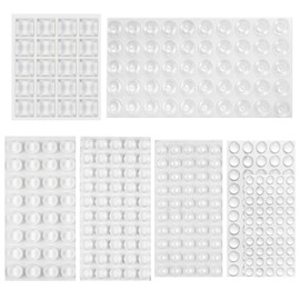TNJPSEK 302 Pcs Bump Dots for Visually Impaired, Silicone Braille Stickers Low Vision Aids Multiple Sizes Shapes Raised Tactile Adhesive Dots for Blind Elderly Products