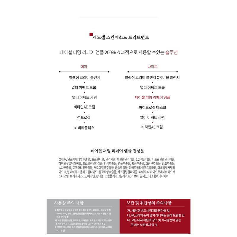 Genocell Facial Firming Repair Ampoule 2mlx10pcs / 제노셀 페이셜 퍼밍