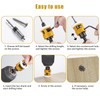 5 Pcs Countersink Drill Bit Set with Low Friction Depth
