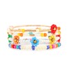 Colorful Daisy Flower Beaded Bracelet Of Women Seed Bead Dainty