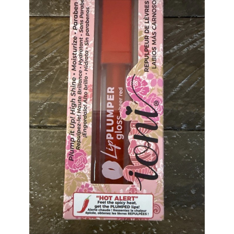 Ioni Lip Plumper Gloss HOT ALERT Sheer Red