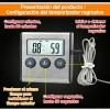 Termometro Y Temporizador Timer Digital Hornos Con Sonda