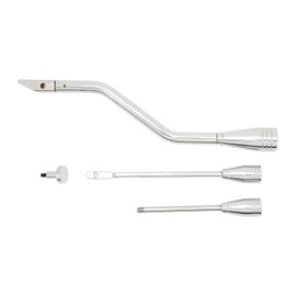 Column Shift Lever, Shifter Lever Turn Hazard Tilt Kit Stainless Steel Chrome Plated Polishing