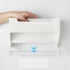 Paper Towel Holder with Shelf Plastic Wall Mounted Paper Towel