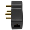 NECABLES 4 Prong Phone Jack Adapter Telephone Adapter Plug 4