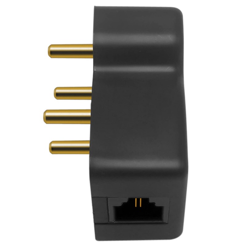 NECABLES 4 Prong Phone Jack Adapter Telephone Adapter Plug 4
