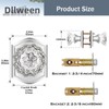 Dllween Polished Chrome Glass Door Knobs, Crystal Door Knob Interior