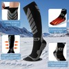 wanchel Merino Wool Ski Socks - 2 Pairs Knee High