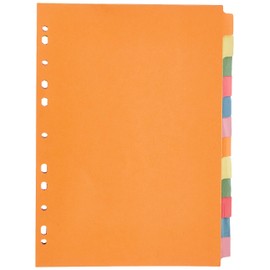 5 Star 330925 Office Subject Dividers Multipunched Manilla Card 12-Part A4 Assorted -Pink