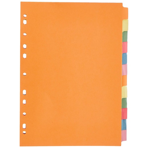 5 Star 330925 Office Subject Dividers Multipunched Manilla Card 12-Part