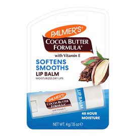 Palmers Cocoa Butter Formula Bálsamo Labial Humectante con Manteca de Cacao y Vitamina E, 48 Horas de Humectación, Dermatológicamente Probado, 4g     