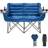 Double Camping Chair for Adults, 2 Person Loveseat Camping Chair