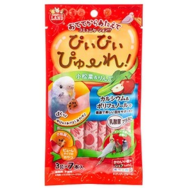 Marukan Pyupiyure Komatsuna & Apple, 0.1 oz (3 g) x 7 Bottles