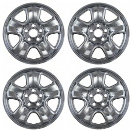 Chrome Wheel Skins Compatible with Honda CRV 2012 2013 2014 2015 2016; 16 inch Wheel Covers; Set of 4 Rim Skins; (Chrome)