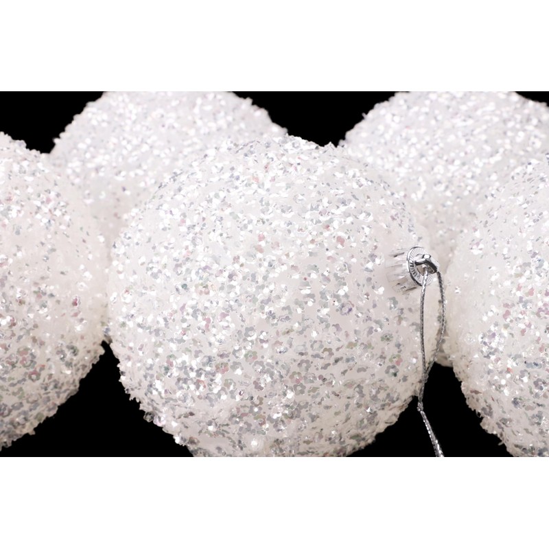 Christmas Concepts® Pack of 5-100mm Christmas Tree Baubles - Iridescent